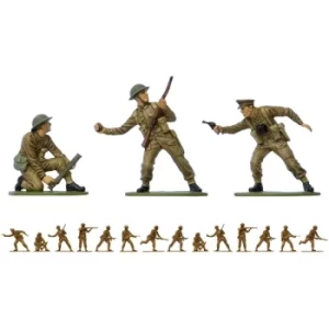 Image of Airfix WWII British Infantry Vintage Classics Figures 1:32 Scale Model Kit