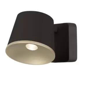 Image of Drone LED 1 Light Indoor Dome Wall / Ceiling Light Brown, Gold