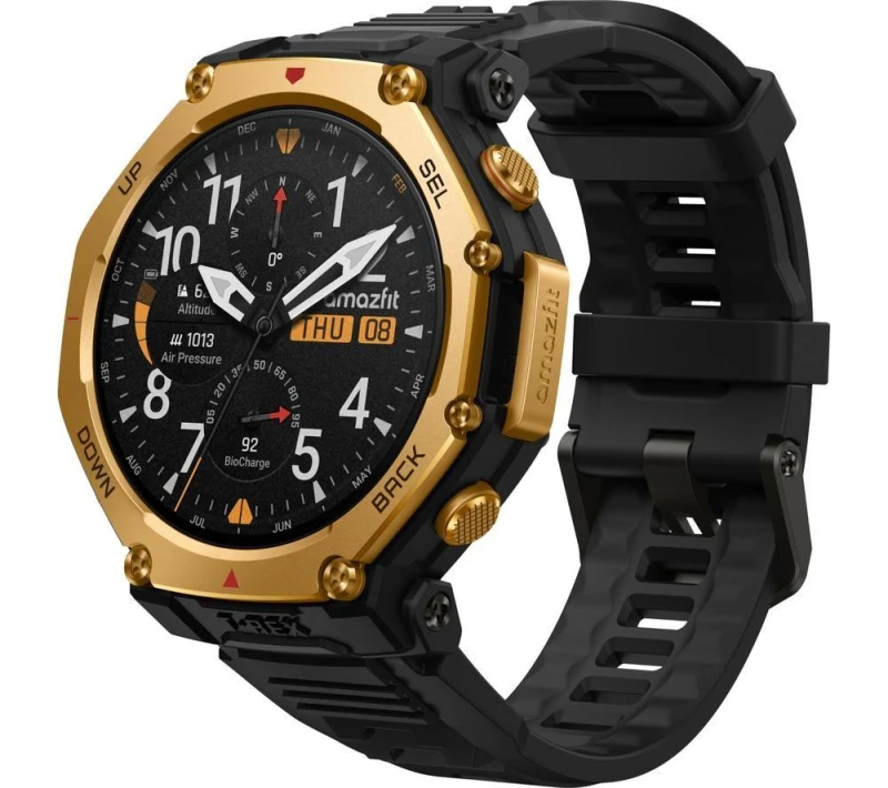 Image of AMAZFIT T-Rex 3 Pro Smartwatch - Black Gold,Black 6972596109358