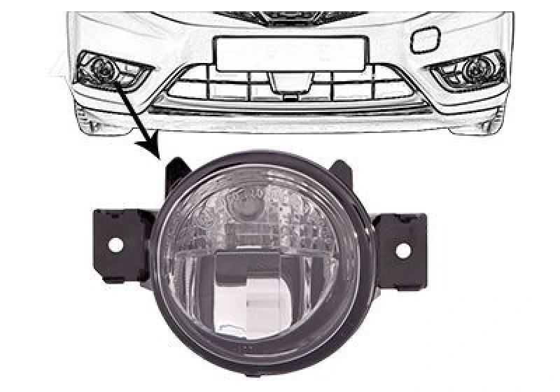 Image of VAN WEZEL Fog Light VAN WEZEL 3341996