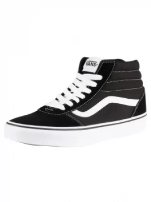 Image of Ward Hi Suede Canvas Trainers