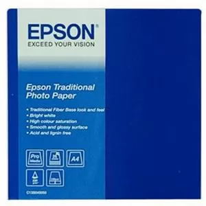 Image of Original Epson Traditional (A4) Photo Paper (25 Sheets) 300gsm