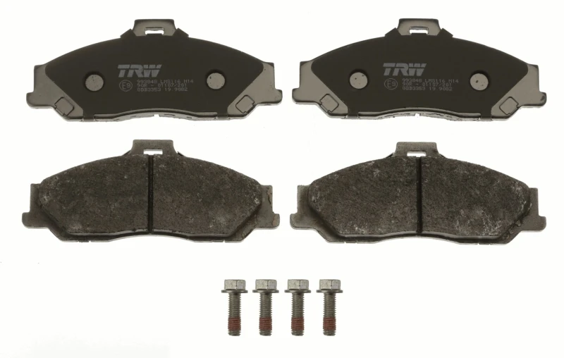Image of TRW GDB3353 Brake pad set with acoustic wear warning, with accessories, with brake caliper screws Brake Pad Set,disc brake (402)