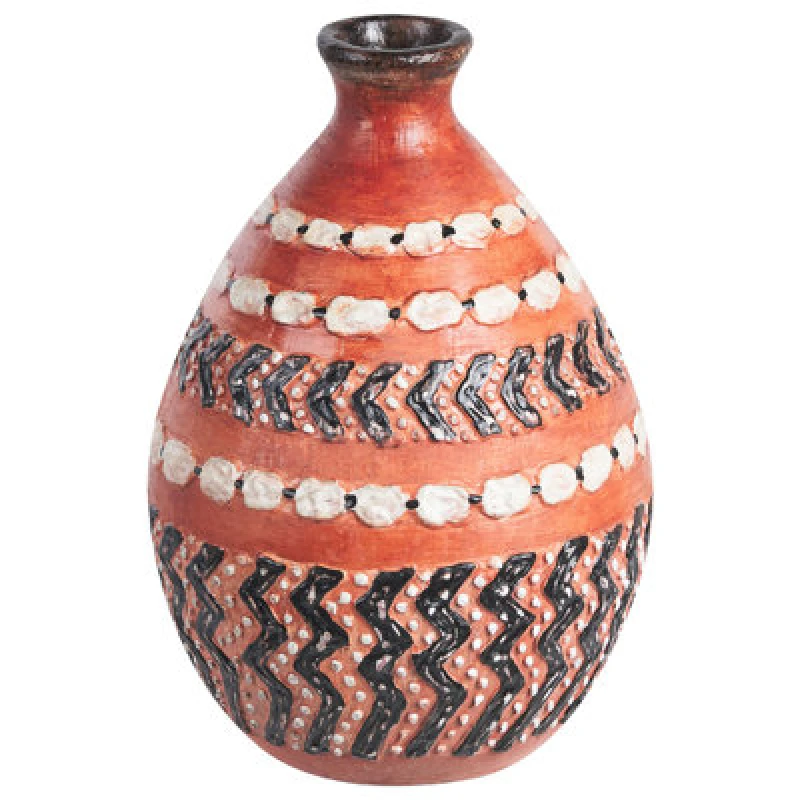 Image of Beliani Decorative Vase Kumu Ceramic 36cm Brown