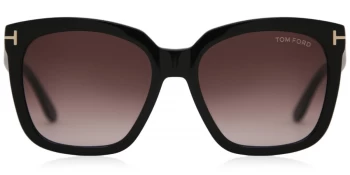 Image of Tom Ford Amarra Sunglasses Shiny Black 01T 55mm