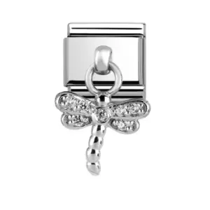 Image of Nomination Classic Silver Dragonfly Pendant Charm