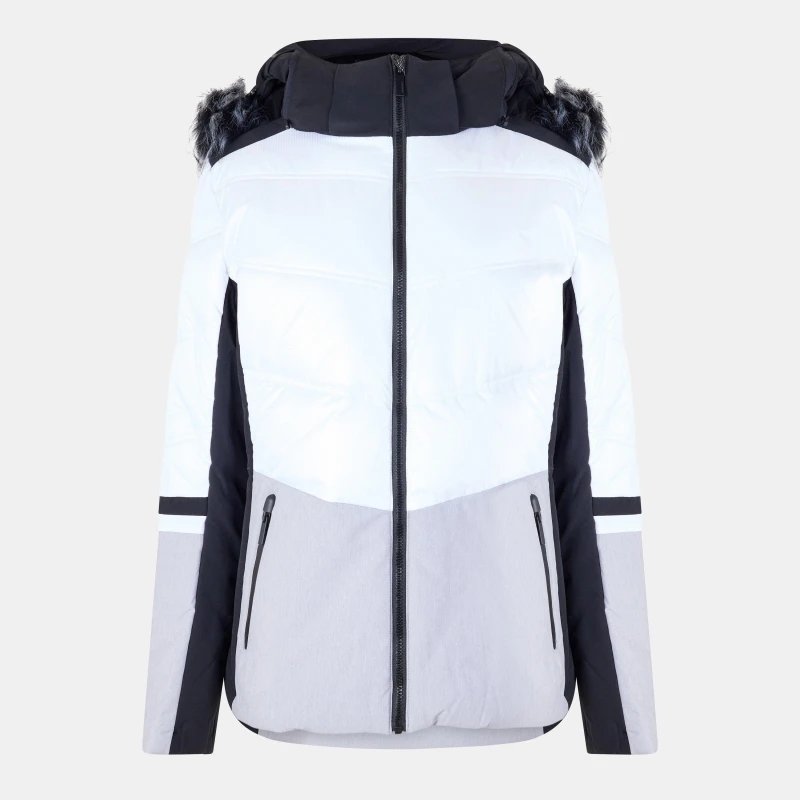 Image of Icepeak Womens Electra Technical Ergonomic Ski Jacket Optic White female 16 (XL)