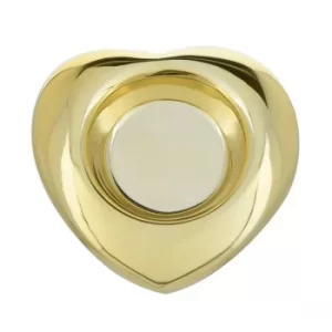 Image of Heart Candle Holder Gold 8.5cm