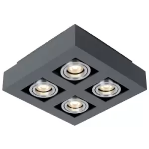 Italux Lighting - Italux Casemiro - Modern Surface Mounted Black Aluminum 4 Light , GU10