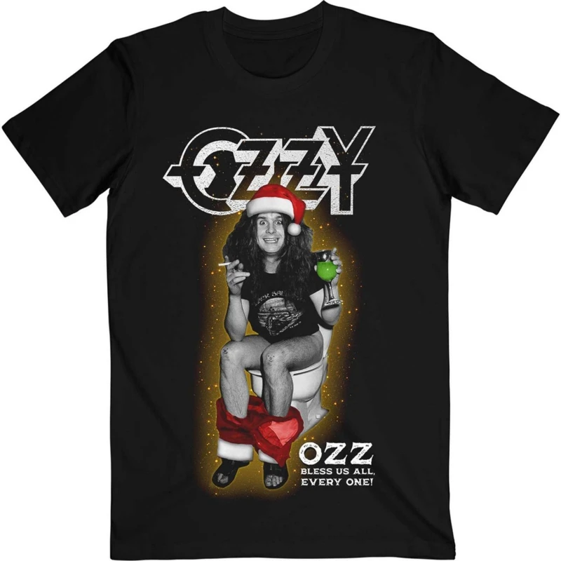 Image of Ozzy Osbourne Mens Bless Us All T-Shirt in Black Size: Medium Black Male M