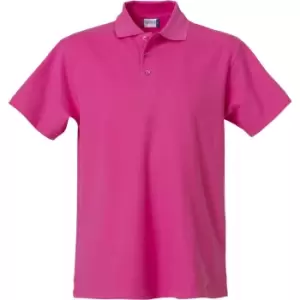 Image of Clique Mens Basic Polo Shirt (4XL) (Bright Cerise)