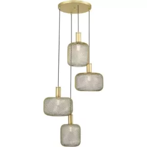 Image of Schuller Osiris Cluster Pendant Ceiling Light 4 Light Gold Paint E27