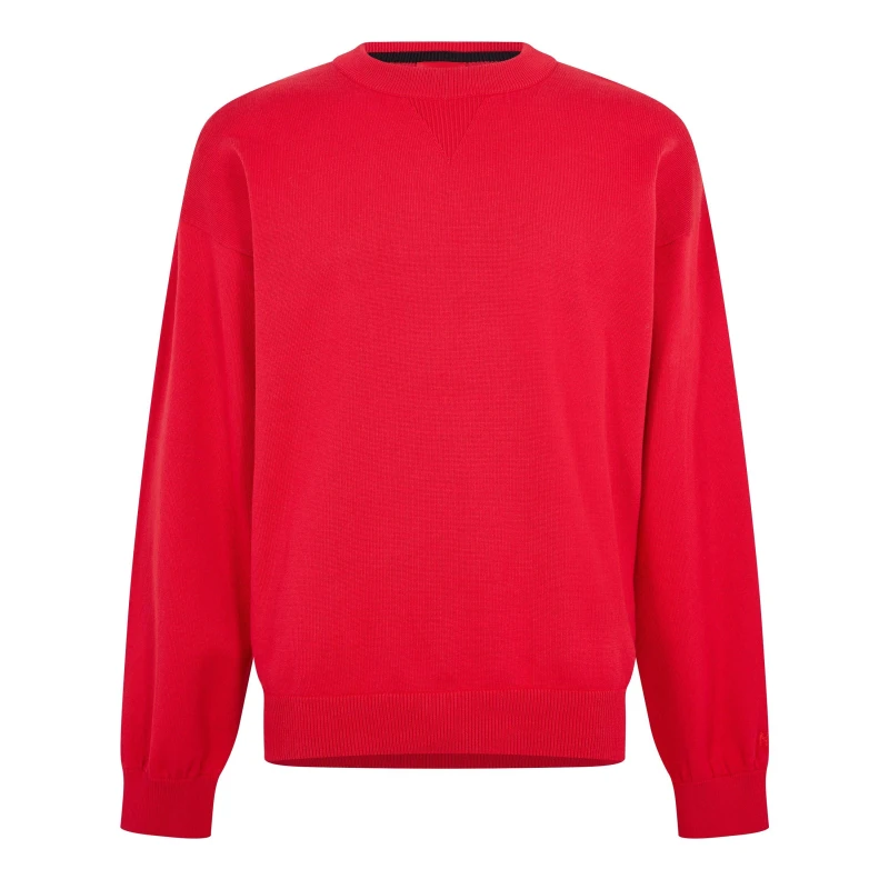 Image of Hugo Mens Swart Crew Sweatshirt Open Pink male L