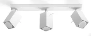 image of Merida 3 Light Spotlight Bar White, GU10