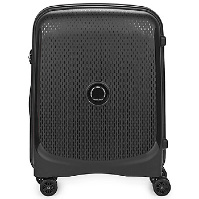 Image of DELSEY PARIS BELMONT PLUS 4DR CABINE 55CM SLIM mens Hard Suitcase in Black