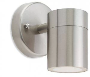 Image of 1 Light Single Wall Light Stainless Steel IP44, GU10