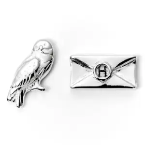 image of Harry Potter Hedwig & Letter Stud Earrings