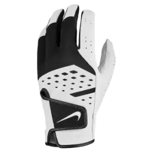 Image of Nike Mens Tech Extreme VII Leather Left Hand Golf Glove (L) (White/Black)
