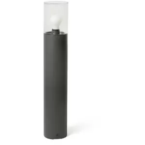 Faro Kila Dark Grey Beacon Bollard Lamp 70cm Transparent IP65