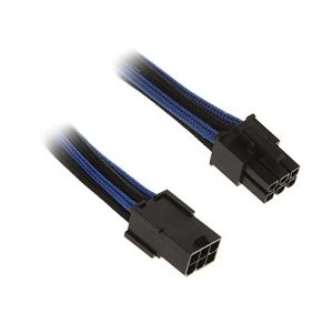 Image of BitFenix Alchemy 6Pin PCIe Extension 45cm - sleeved black/blue/black