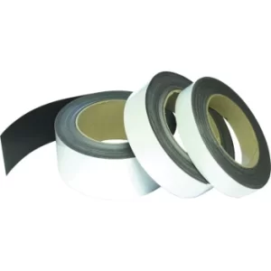 image of Magnetic Easy Wipe Racking Strip White 30MMX10M