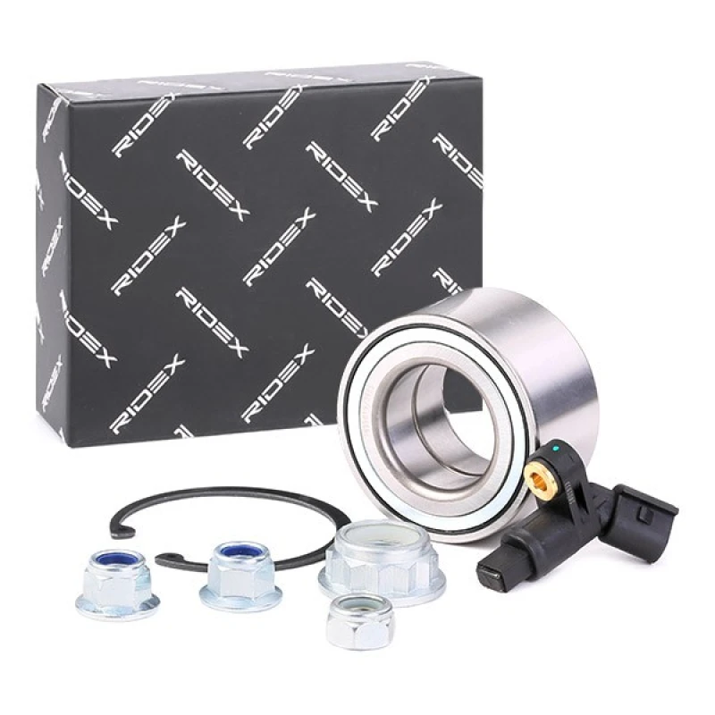 Image of RIDEX 654W1091 Wheel bearing kit Front Axle Right, with wheel speed sensor Wheel Bearing Kit (654)