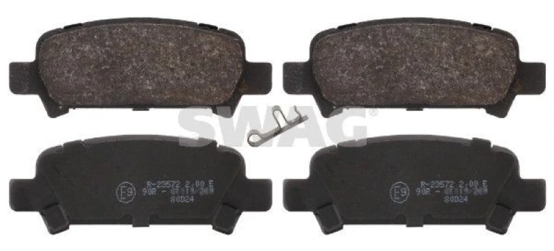 Image of Brake pad set SWAG 87 91 6659