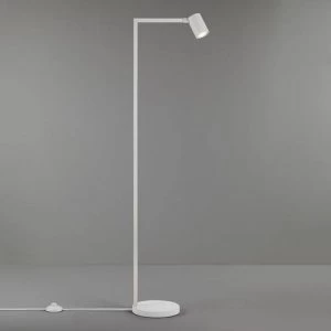 Image of 1 Light Floor Lamp Matt White, GU10