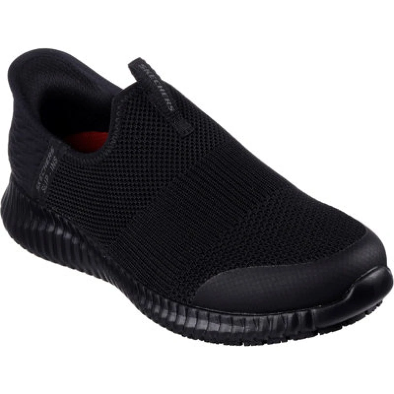 Image of Skechers Womens Cessnock Gwynedd Slip On Work Shoes UK Size 6 (EU 39) Black SKE2230-BLK-6