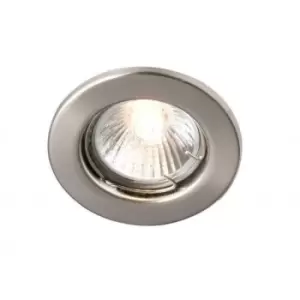 image of Robus RIDA 50W IP20 GU10 Pressed Steel Downlight Brushed Chrome - R201PS-13