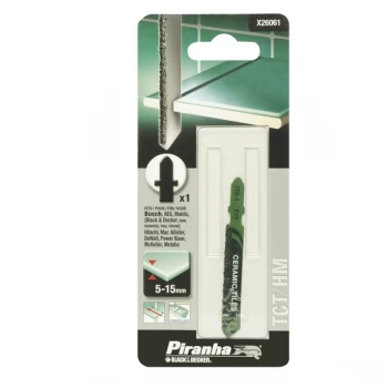 Piranha Standard T-shank Blade for wood, metal and ceramic tiles 76mm