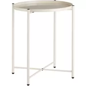 Image of Tectake - Bedside table Chester - lamp table, side table, small side table - cream - cream