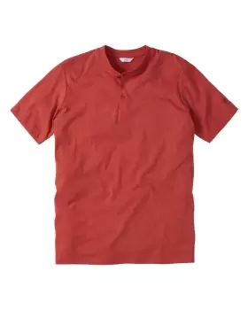 Image of Cotton Traders Grandad T-Shirt in Black