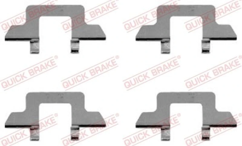 Image of QUICK BRAKE Brake pad fitting kit QUICK BRAKE 109-1242