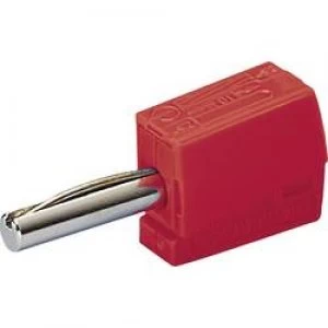Image of Jack plug Plug straight Pin diameter 4mm Red WAGO