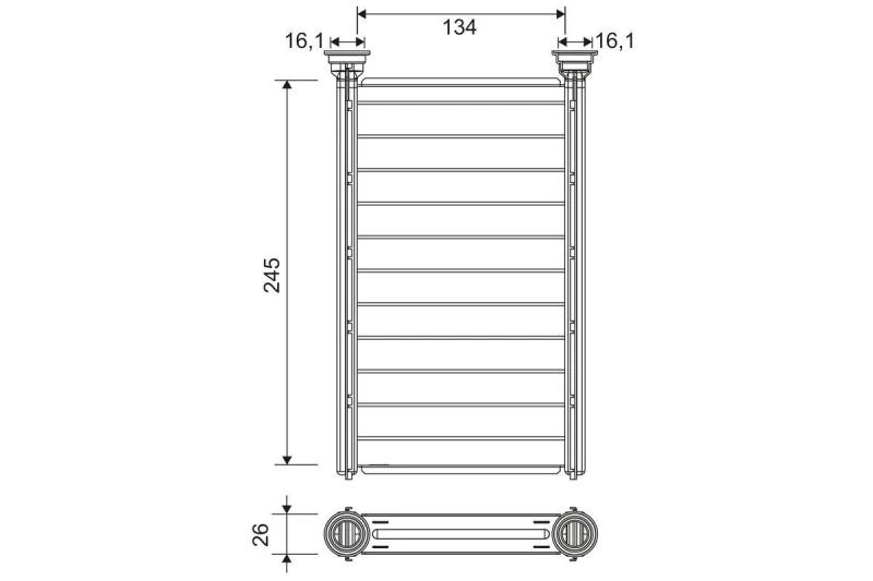 Image of Heater matrix VALEO 811646