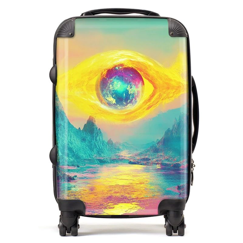 Image of Designer Luggage Elena Sable: 00033 Suitcase Size: Large Multicolor Unisex Large