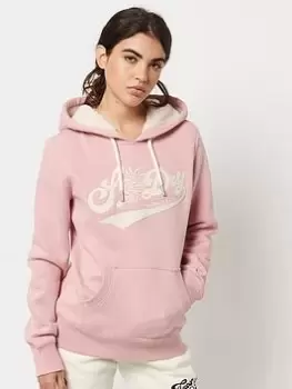 Image of Superdry Pride In Craft Hoody -pink, Pink, Size 10, Women