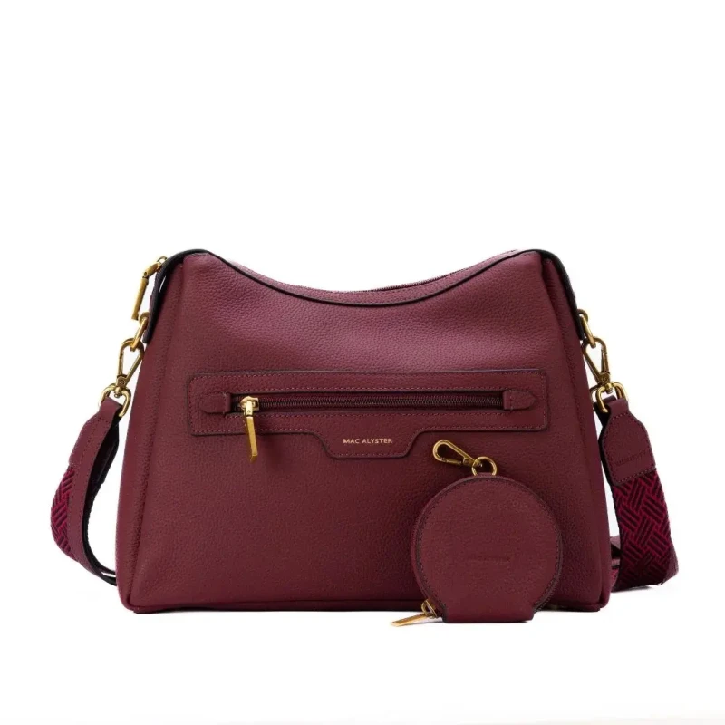 Image of Mac Alyster Crossbody bag For Her Mac Alyster Giulia Rouge Female TU