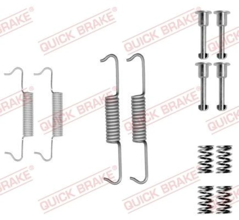 Image of QUICK BRAKE Brake shoe fitting kit QUICK BRAKE 105-0877