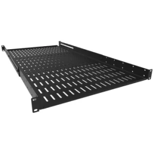 image of Hammond ADSV2536BK 1U Depth Adj Shelf 635mm-914mm Vented Black