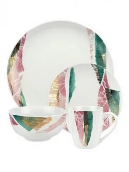 image of Torn Porcelain 16 Piece Dinner Set