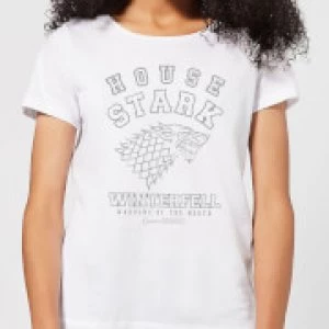 Image of Game of Thrones House Stark Womens T-Shirt - White - 3XL