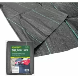 image of GardenKraft 10079 Heavy Duty Weed Control Fabric / 20m Coverage From 1 Individual 10m x 2m Barrier Roll / Multi Purpose Garden Landscaping Ground