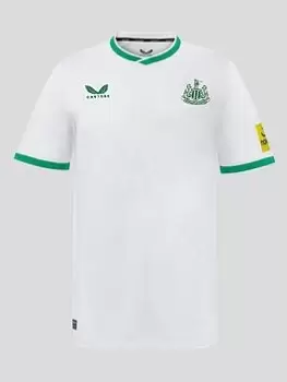 Image of Castore Newcastle Junior 22/23 3Rd Stadium Replica Shirt - White/Green, Size M