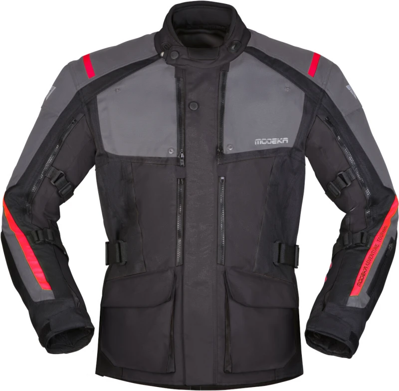Image of Modeka Varus Jacket Black Dark Grey Size S