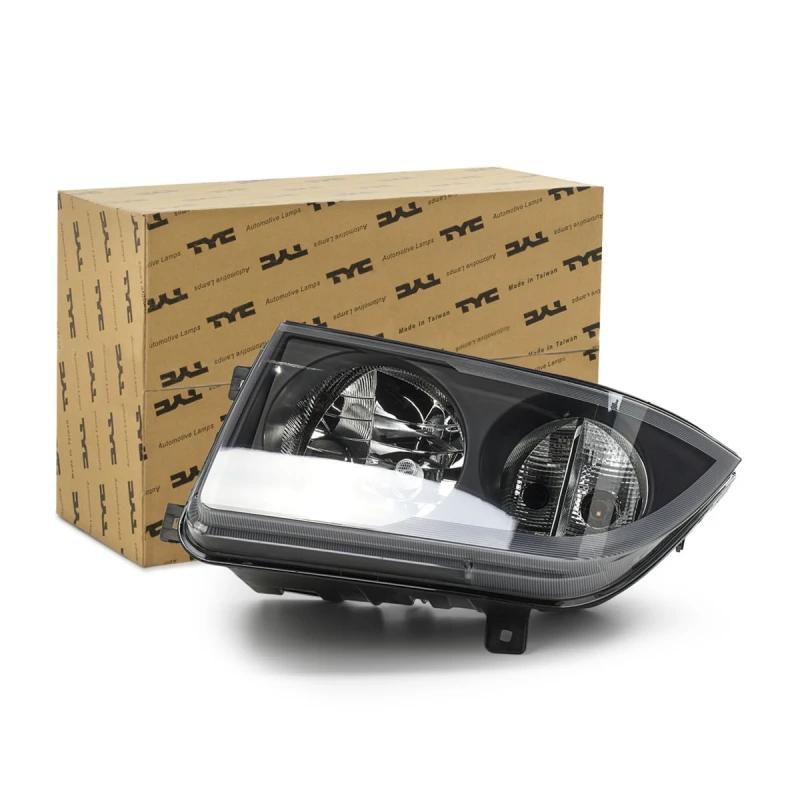 Image of TYC 20-12351-15-2 Headlights W21/5W, with electric motor, Right Headlight (259)