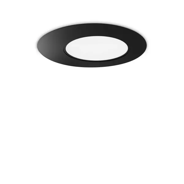 Image of Iride Integrated LED Decorative Flush Ceiling Light Black 1850Lm 3000K