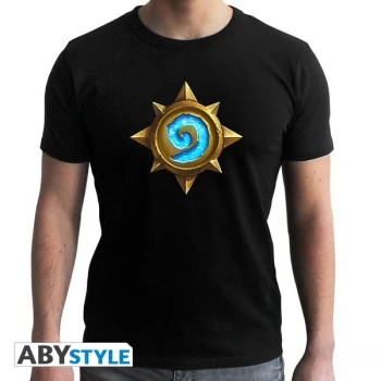 image of Hearthstone - "Rosace" Mens Medium SS T-Shirt - Black - New Fit