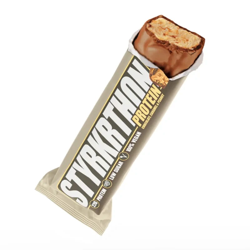 Image of PRO20 Protein Supplement Caramel, Peanuts and Chocolate Styrkr Pro20 (x12) Blanc Unisex TU